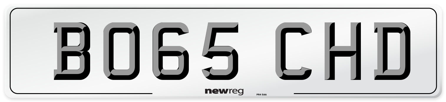 BO65 CHD Number Plate from New Reg